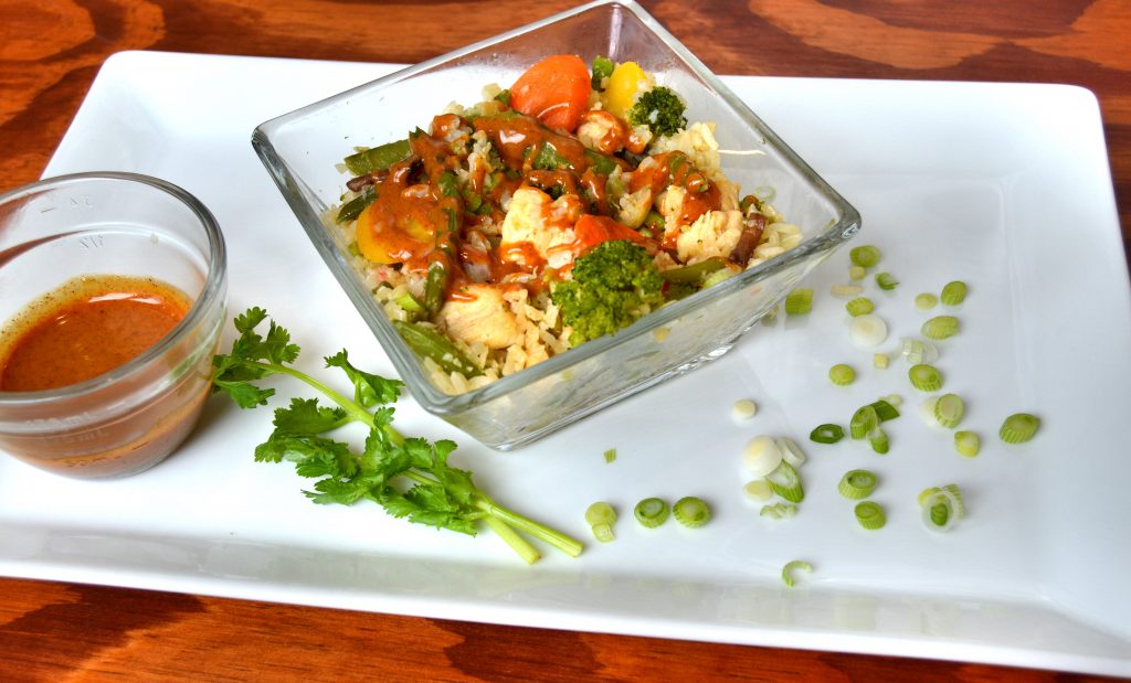 Cauliflower Fried Rice stir fry