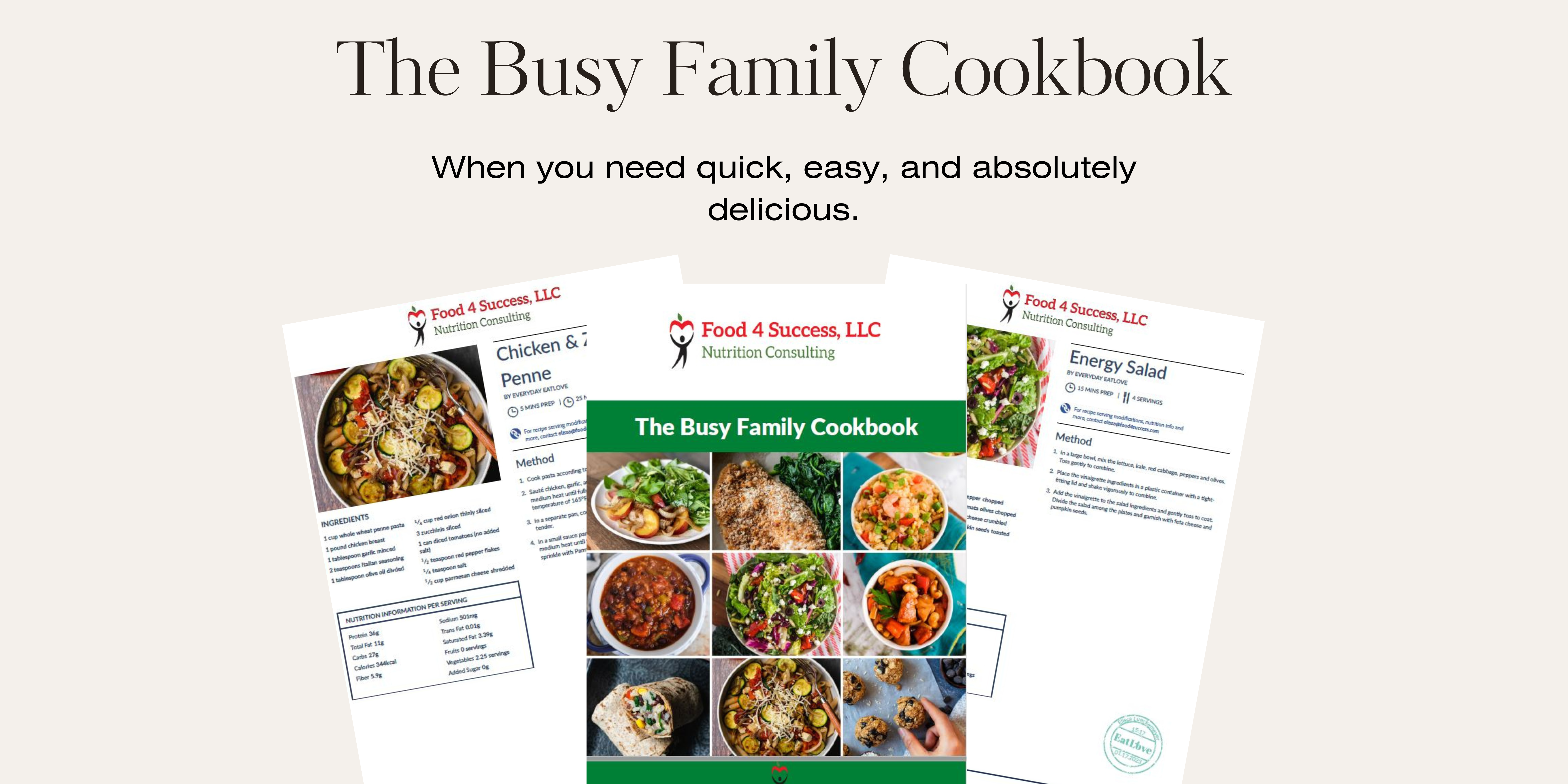 The Busy Family Cookbook
